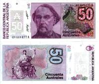 *50 Australes Argentína 1986-89, P326 UNC - Kliknutím na obrázok zatvorte -